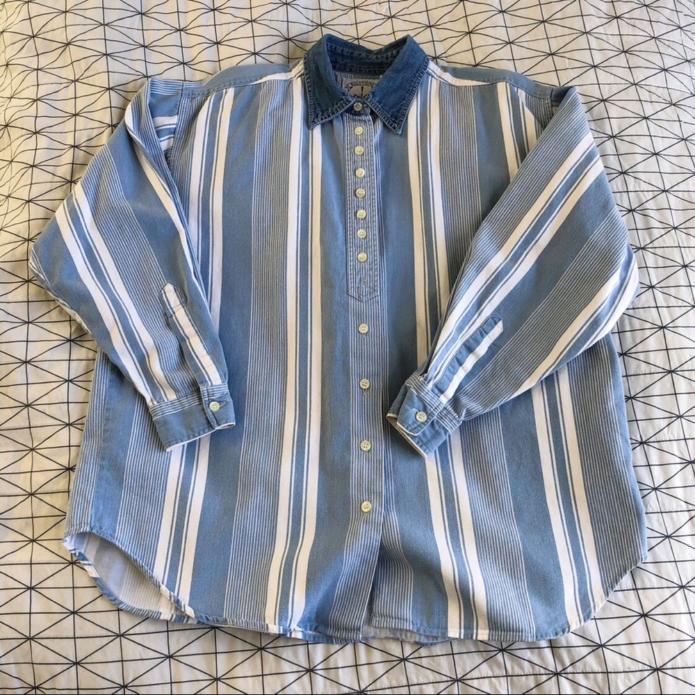 *sold* Striped button down - Picture 3 of 4
